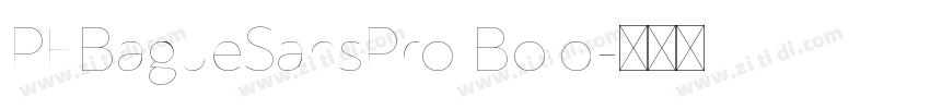 PFBagueSansPro Bold字体转换